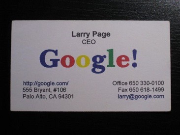 larry-page-business-card کارت ویزیت لری پیج