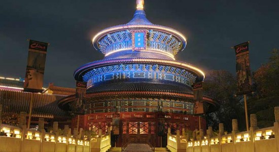 Temple-of-Heaven-at-Night جاذبه های چین