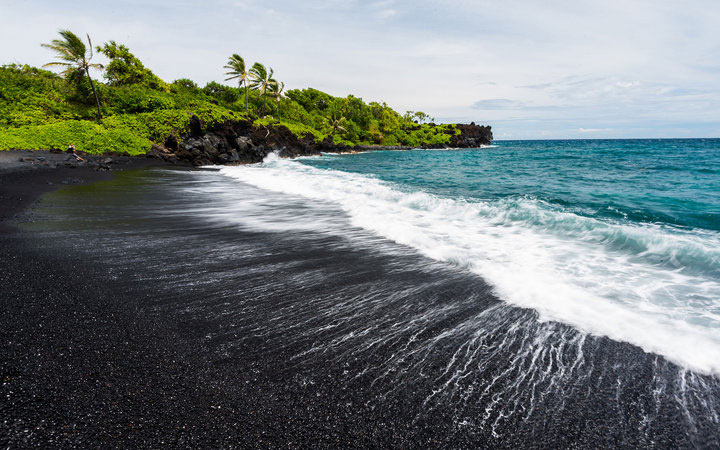 black beach black beach