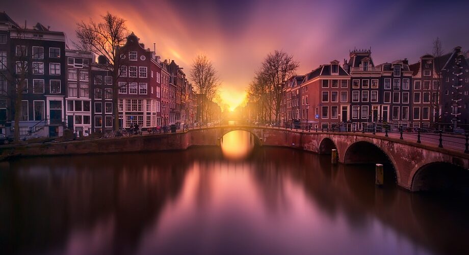 Beautiful-Image-of-Sunset-Amsterdam Beautiful-Image-of-Sunset-Amsterdam