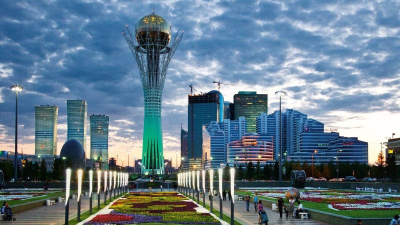 Baiterek main symbol of Astana. Baiterek main symbol of Astana.