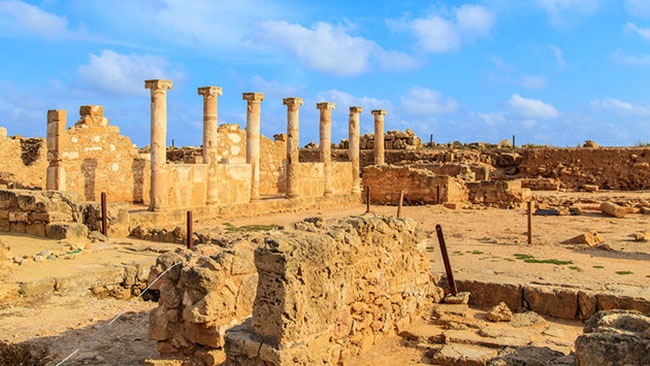 cyprus paphos agora ruins cyprus paphos agora ruins