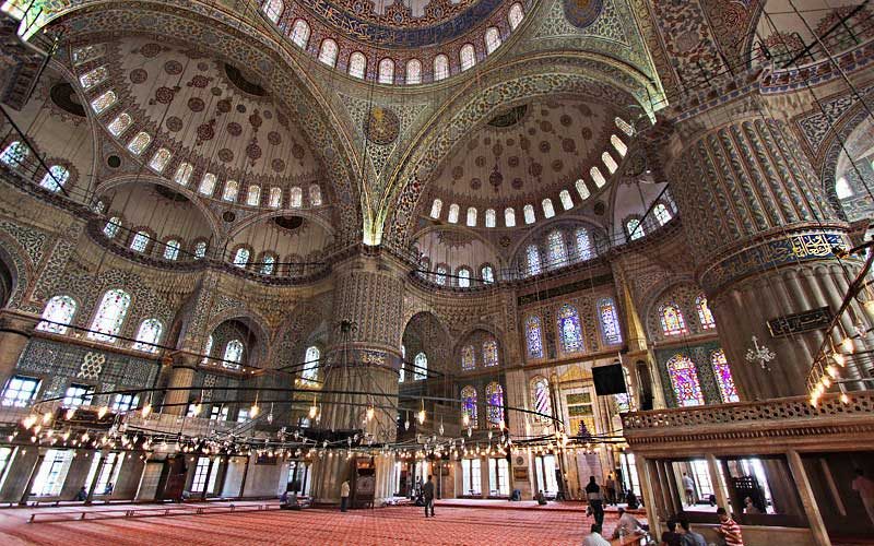 صحن مسجد آبی استانبول صحن مسجد آبی استانبول