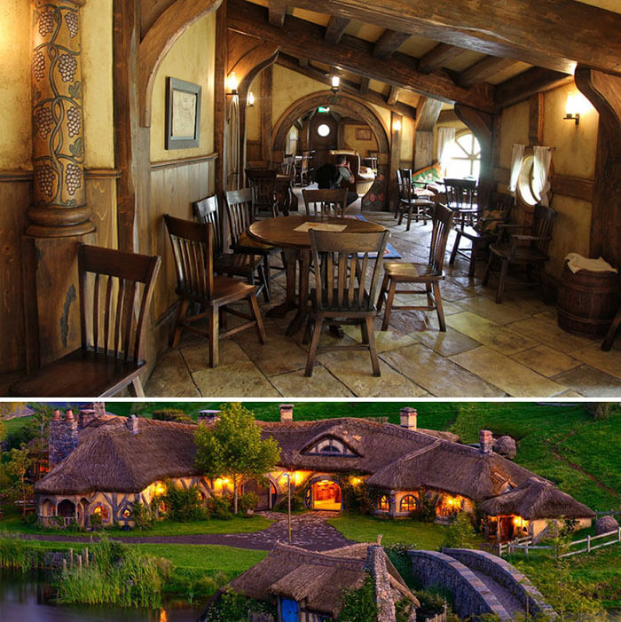 رستوران The Green Dragon Pub In Hobbiton رستوران The Green Dragon Pub In Hobbiton