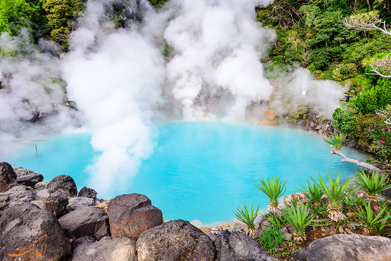 چشمه آب گرم Umi Jigoku ژاپن چشمه آب گرم Umi Jigoku ژاپن