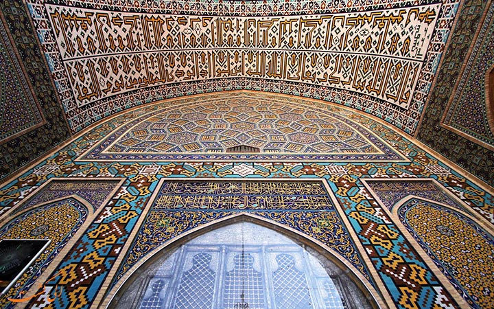 تزیینات مسجد گوهرشاد تزیینات مسجد گوهرشاد