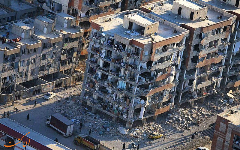 اثر زلزله بر شهر کرمانشاه اثر زلزله بر شهر کرمانشاه