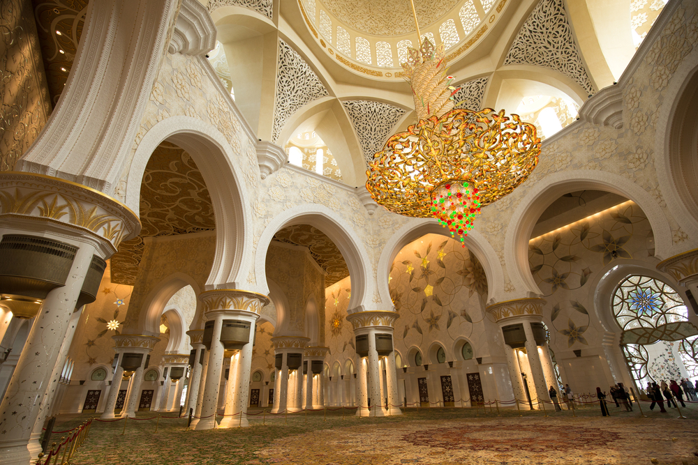 داخل مسجد شیخ زاید داخل مسجد شیخ زاید