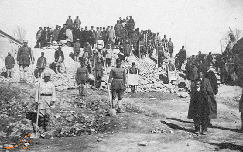 عکسی قدیمی از مسیر جاده ی ابریشم در تبریز عکسی قدیمی از مسیر جاده ی ابریشم در تبریز