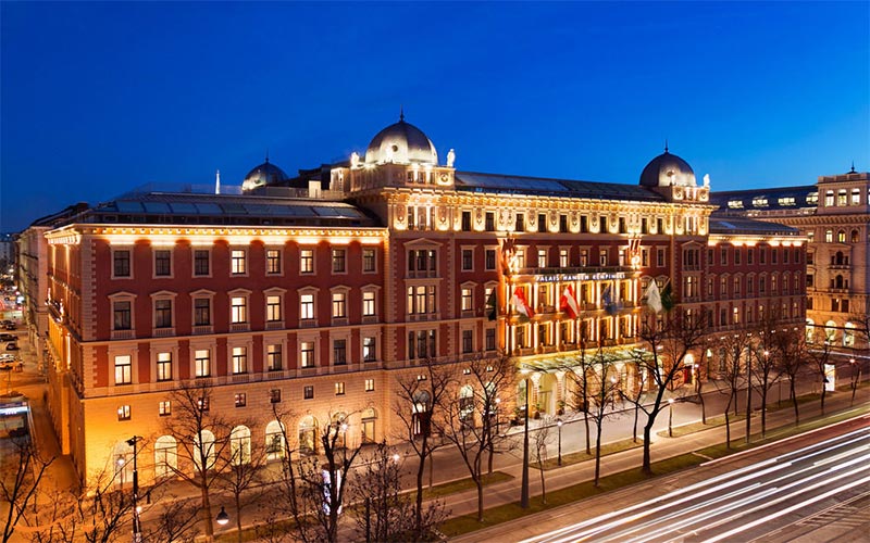 Palais Hansen Kempinski Vienna- eligasht.com نمای شب هتل Palais Hansen Kempinski Vienna- eligasht.com نمای شب هتل