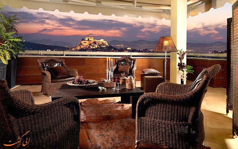 Divani Caravel- eligasht.com تراس هتل Divani Caravel- eligasht.com تراس هتل