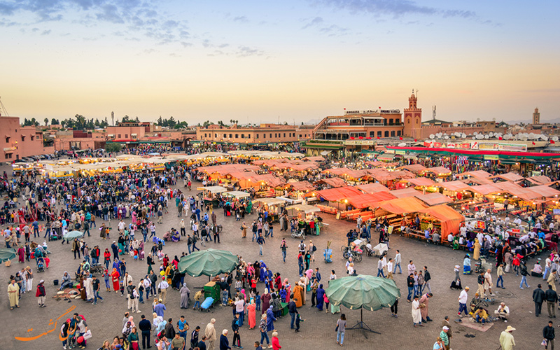 میدان Jemaa el-Fna در مراکش میدان Jemaa el-Fna در مراکش
