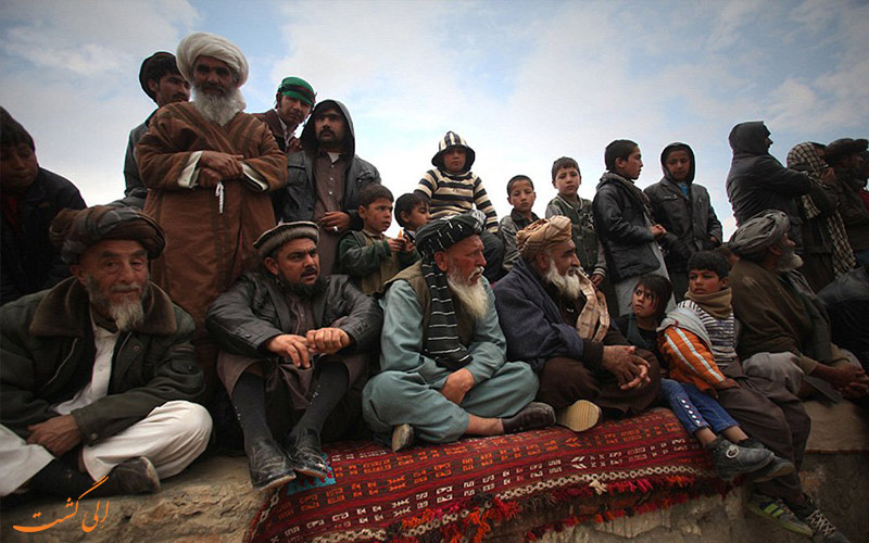 تماشاچیان مراسم بزکشی افغانستان تماشاچیان مراسم بزکشی افغانستان