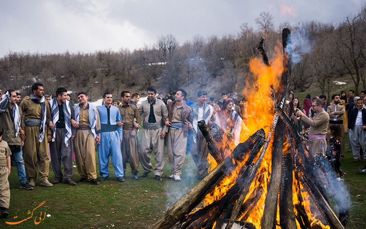 آیین چهارشنبه سوری در کردستان آیین چهارشنبه سوری در کردستان