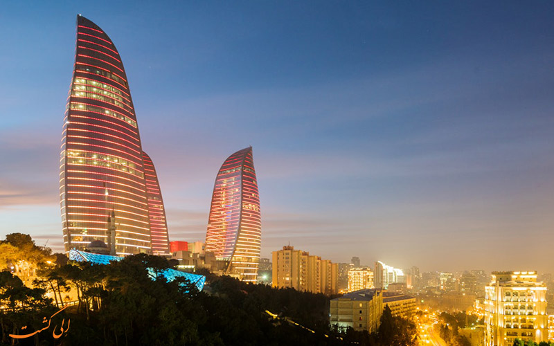 برج های شعله باکو | Flame Towers in Baku برج های شعله باکو | Flame Towers in Baku