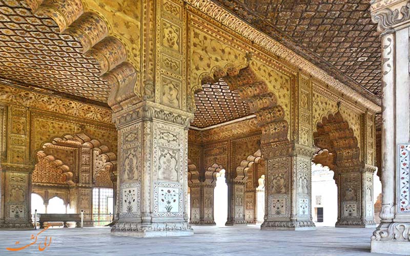 تزئینات-درون-دیوان-خاص قلعه سرخ دهلی تزئینات-درون-دیوان-خاص قلعه سرخ دهلی