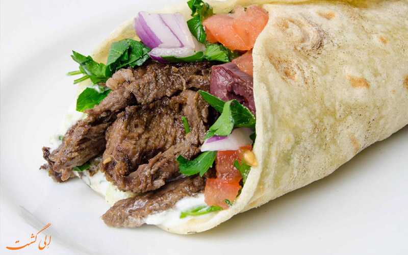 شاوارما از غذاهای خیابانی آگرا شاوارما از غذاهای خیابانی آگرا
