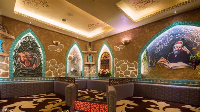 نمایی از داخل رستوران شب های سرو نمایی از داخل رستوران شب های سرو