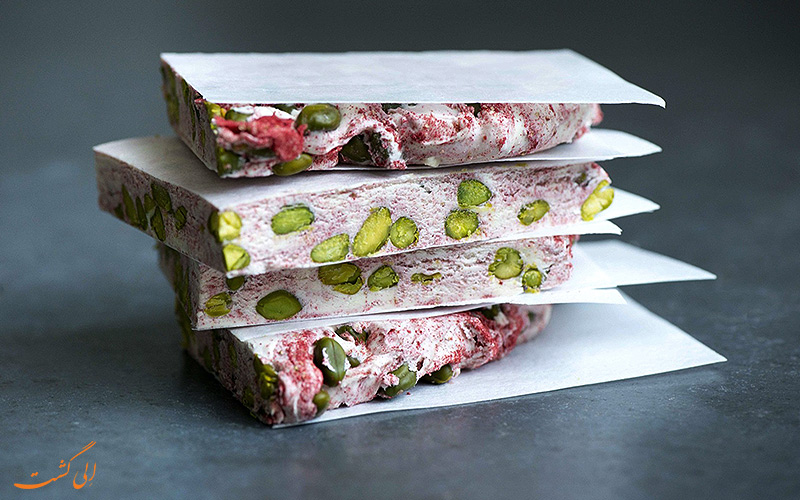 نوقا در کشور اروپا با نام تورونه (Torrone) شناخته می شود نوقا در کشور اروپا با نام تورونه (Torrone) شناخته می شود