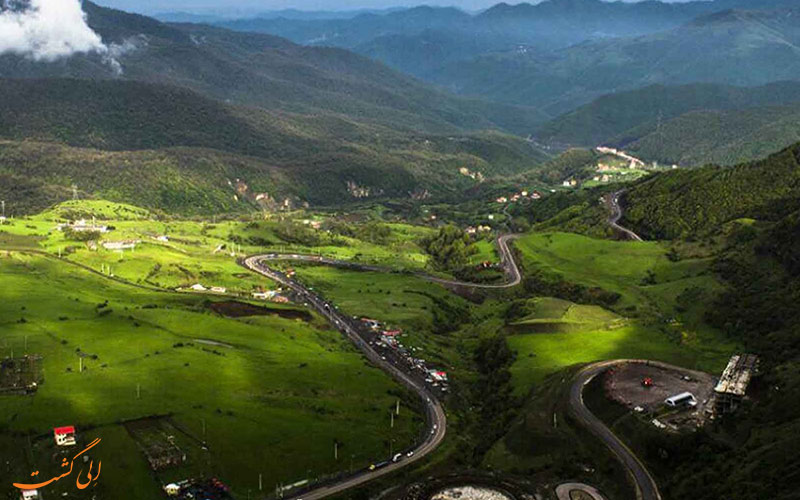 نمایی از گردنهی حیران در گیلان نمایی از گردنهی حیران در گیلان