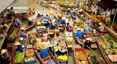 bangkok بازار شناور بانکوک