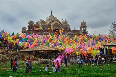 holi جشن رنگ هولی هند
