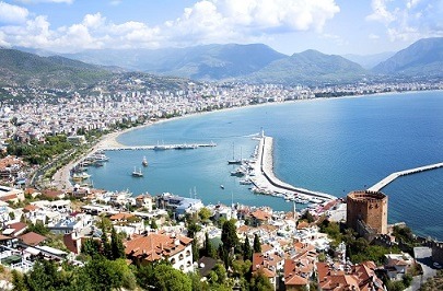 Antalya-coastline-Turkey تور آنتالیا