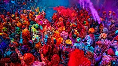 Holi جشن رنگ هولی هند