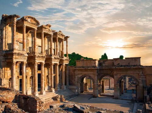 ephesus-celcius-library جاذبه های گردشگری ترکیه