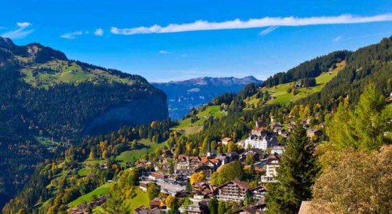 wengen شهر کوهستانی
