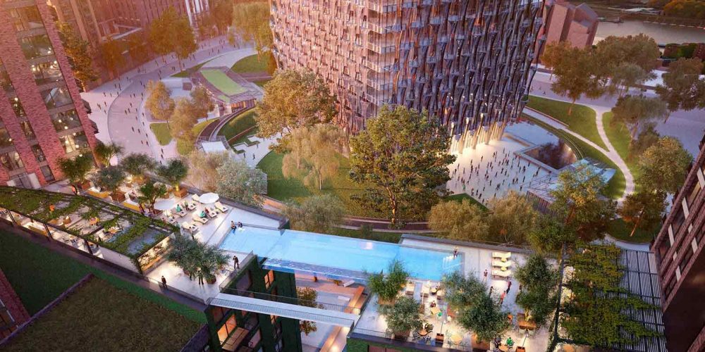 Sky-Pool استخری در آسمان لندن