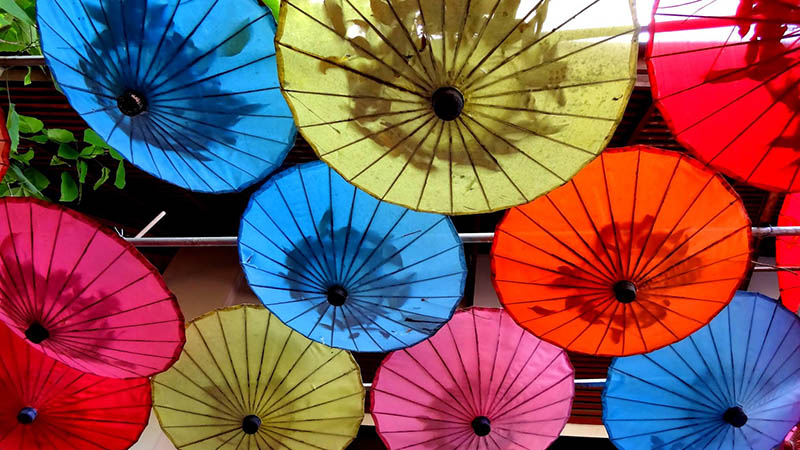 colorful umbrella colorful umbrella