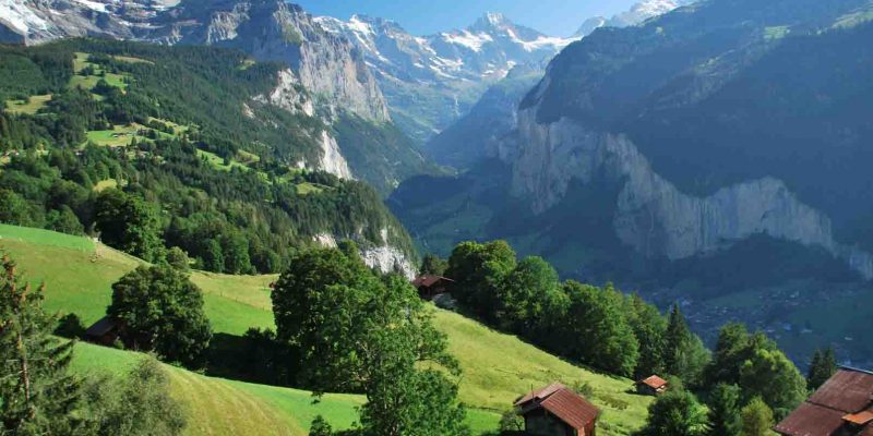 View down the valley 2 (Wengen, Switzerland) View down the valley 2 (Wengen, Switzerland)