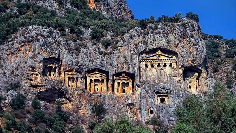 Lycian Tombs in turkey Lycian Tombs in turkey