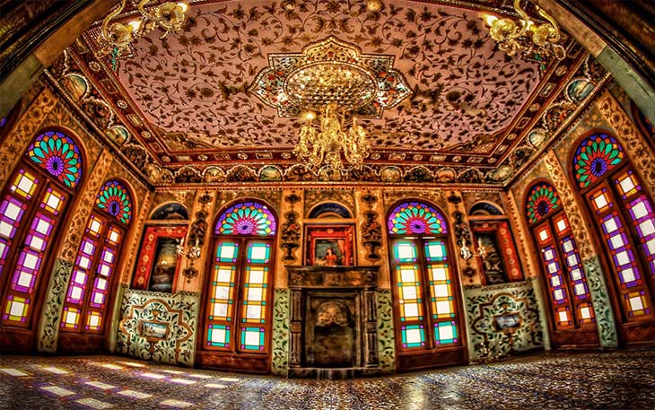 محوطه داخلی کاخ گلستان محوطه داخلی کاخ گلستان