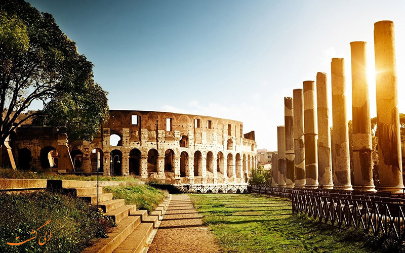 بتن ساختمان های رم باستان