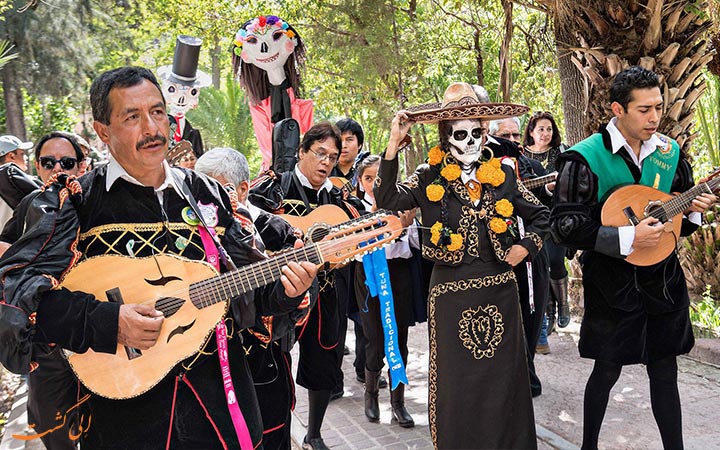 ساز محلی در فستیوال مکزیک ساز محلی در فستیوال مکزیک