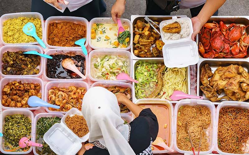 غذاهای خیابانی در مالزی