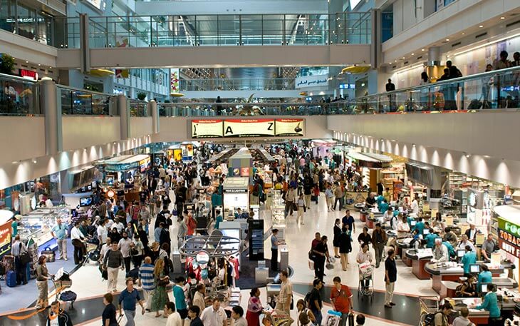 ازدحام در فرودگاه دبی