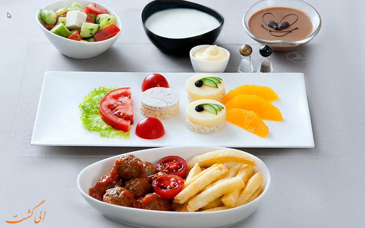 منوی ویژه غذای ترکیش ایرلاین منوی ویژه غذای ترکیش ایرلاین