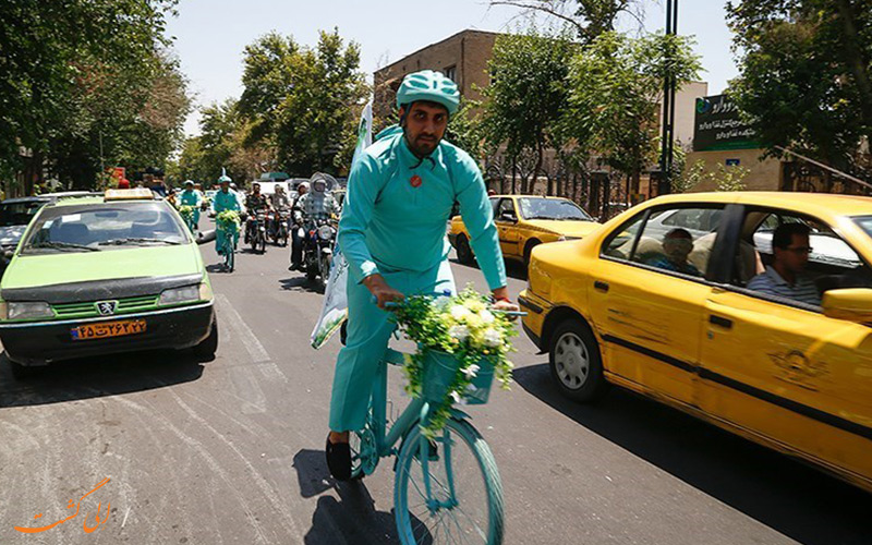 دوچرخه سواری در تهران دوچرخه سواری در تهران