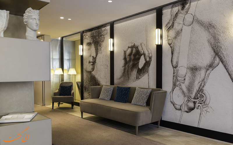 Monna Lisa Champs Elysées- eligasht.com راهروی هتل Monna Lisa Champs Elysées- eligasht.com راهروی هتل