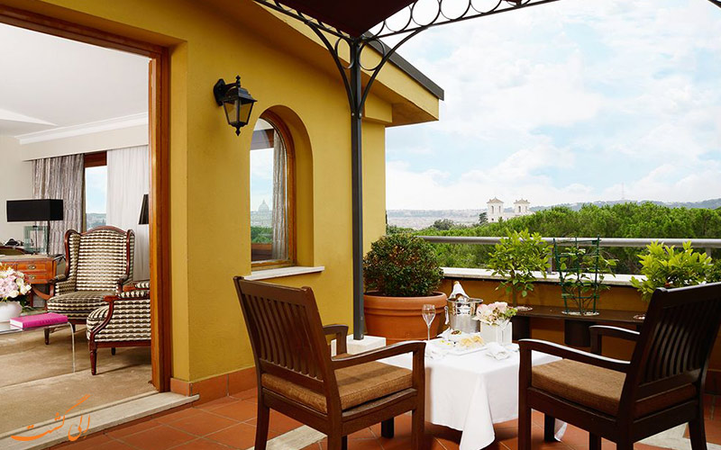 Sofitel Roma Villa Borghese- eligasht.com تراس اتاق ها Sofitel Roma Villa Borghese- eligasht.com تراس اتاق ها