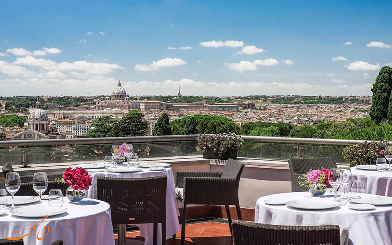 Sofitel Roma Villa Borghese- eligasht.com نمای شهر از تراس Sofitel Roma Villa Borghese- eligasht.com نمای شهر از تراس