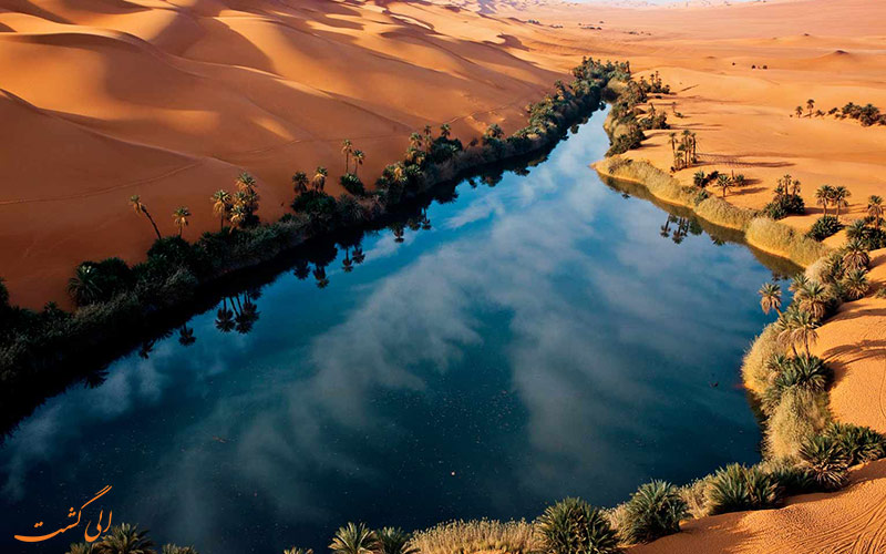 دریاچه عجیب لیبی دریاچه عجیب لیبی