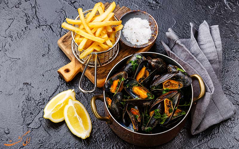 غذای Moules frites غذای Moules frites
