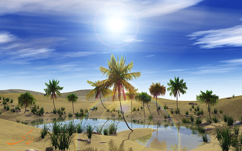 دریاچه در صحرای لیبی دریاچه در صحرای لیبی