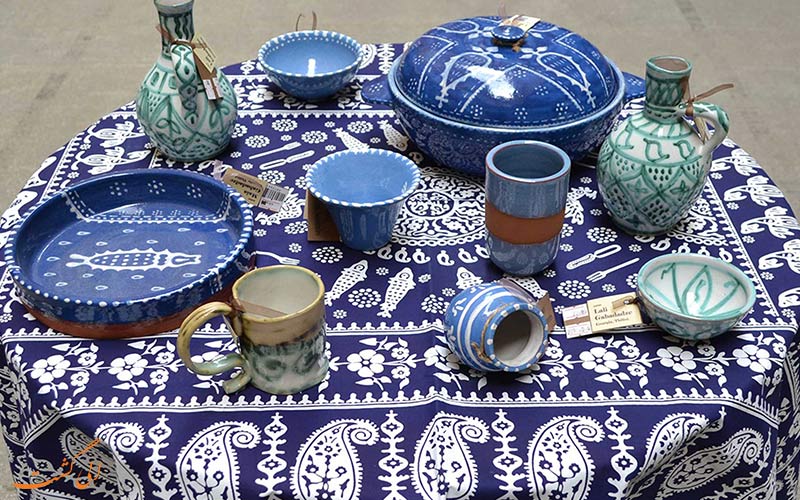 435353 رومیزی سنتی آبی گرجستان