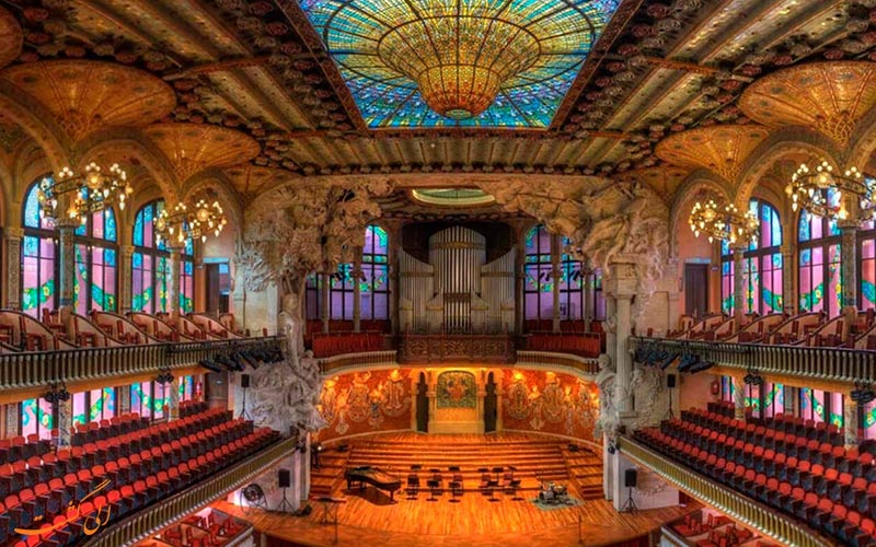 سالن کنسرت پائولا دلا موسیکا کتالانا، اسپانیا | Palau de la Música Catalana سالن کنسرت پائولا دلا موسیکا کتالانا، اسپانیا | Palau de la Música Catalana