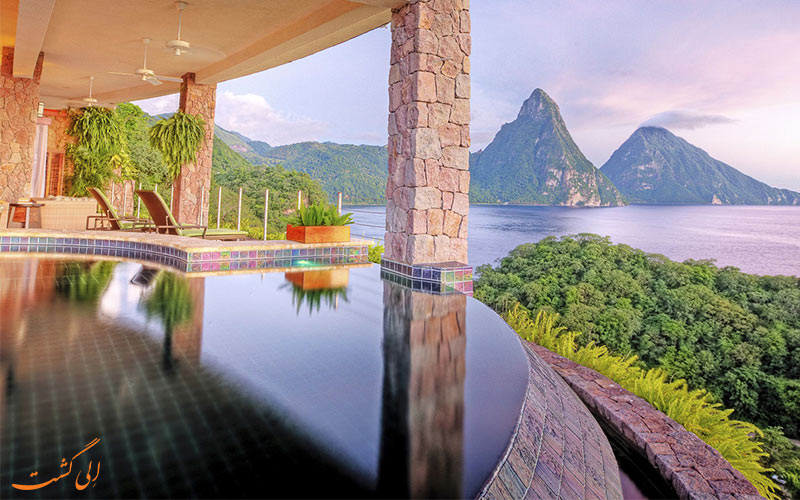 JadeMountain از بهترین هتل های کوهستانی دنیا JadeMountain از بهترین هتل های کوهستانی دنیا